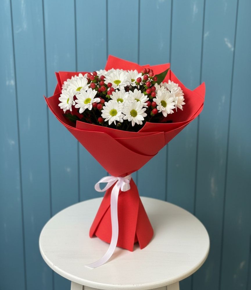 Букет цветов из: Хризантемы в Березник