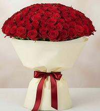 Букет 101 Красная роза Милано в Березник