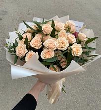 Букет Кремовые розы Латте в Березник