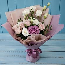 Букет цветов из:  Розы и Лизиантусы в Березник
