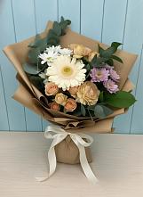 Букет цветов из:  Герберы и Хризантемы в Березник