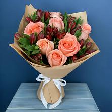 Букет цветов из:  Розы и Альстромерии #REPLACE_PRED# Березник