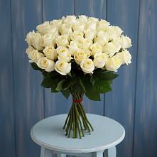 Букет 51 Белая роза Эдлесс Лав в Березник