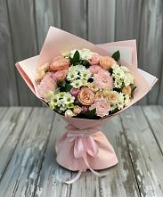 Букет цветов из:  Гвоздики, Розы и Хризантемы в Березник