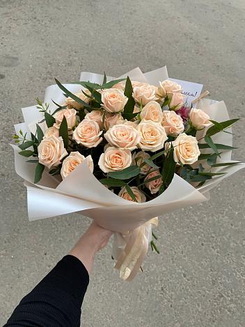 Букет Кремовые розы Латте в Березник