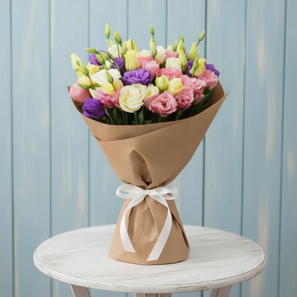 Букет цветов из: Лизиантусы в Березник