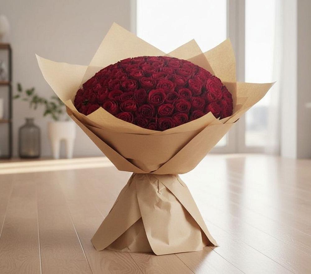 Букет 101 Красная роза в Березник