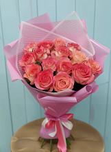Букет 15 Розовых роз Равель в Березник